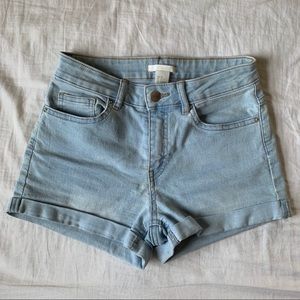 stretchy jean shorts